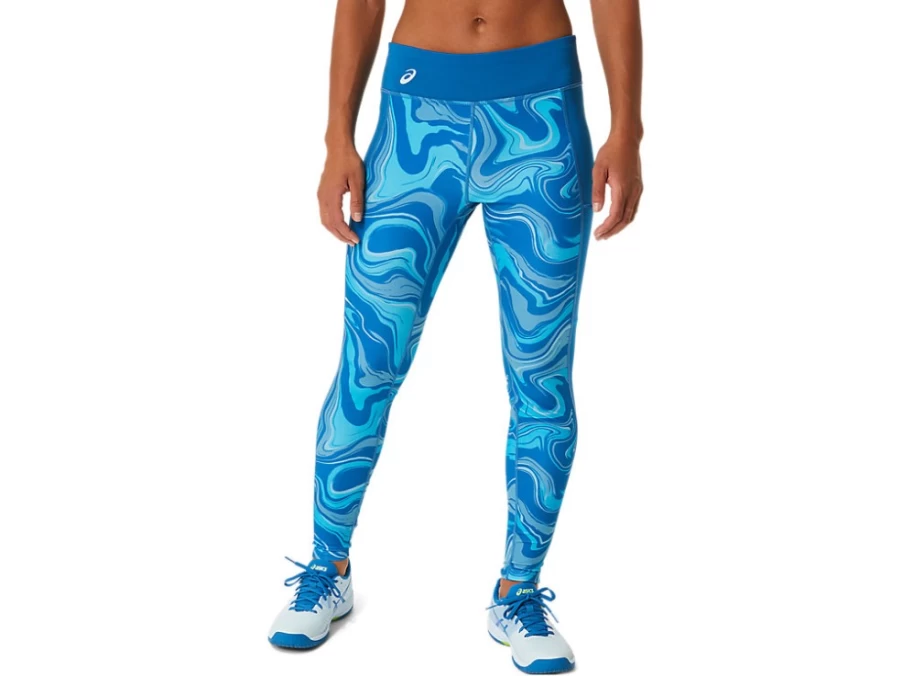 ASICS Women's Reborn Blue Graphic Tight – High-Performance Workout Leggings
