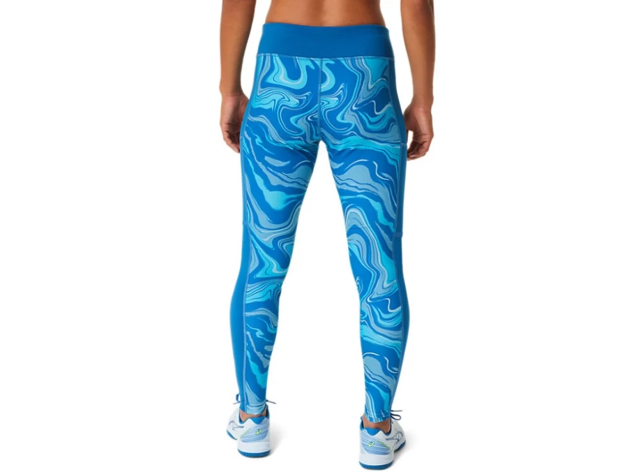 ASICS Women's Reborn Blue Graphic Tight – High-Performance Workout Leggings
