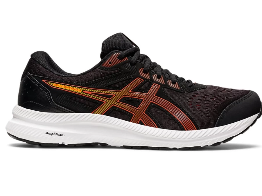 ASICS Gel-Contend 8 Men's Running Shoes - Black/Cherry Tomato