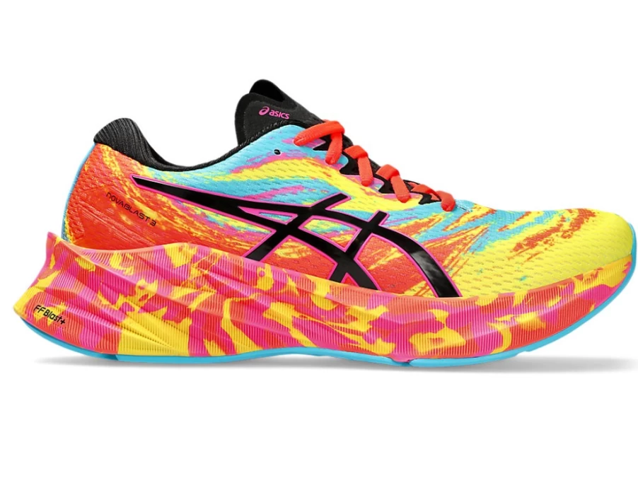 ASICS Novablast 3 Women's Running Shoes - Aquarium/Vibrant Yellow Colour Injection