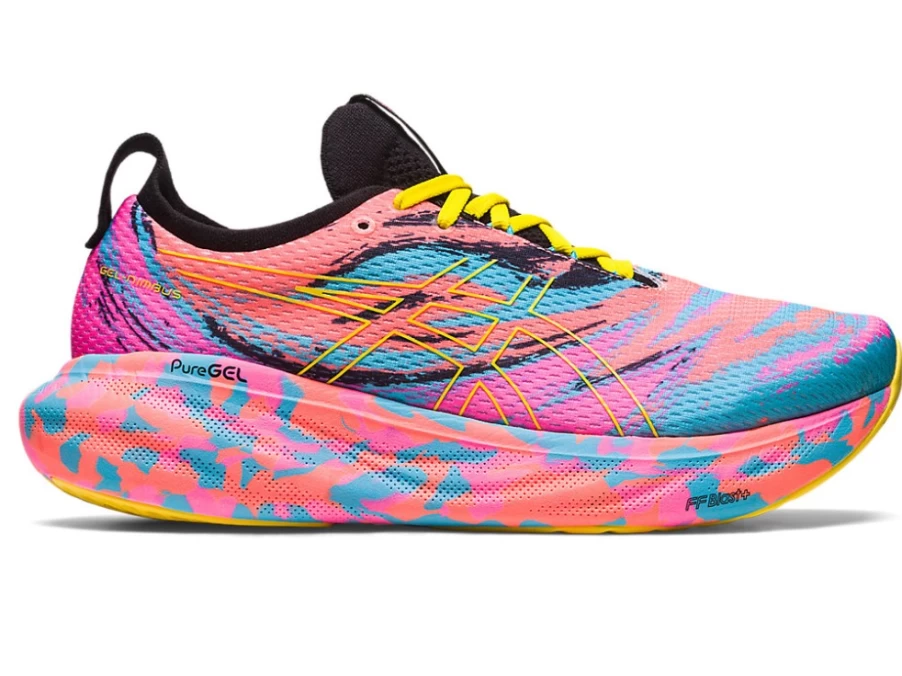 ASICS Gel-Nimbus 25 Men's Running Shoes - Aquarium/Vibrant Yellow Colour Injection