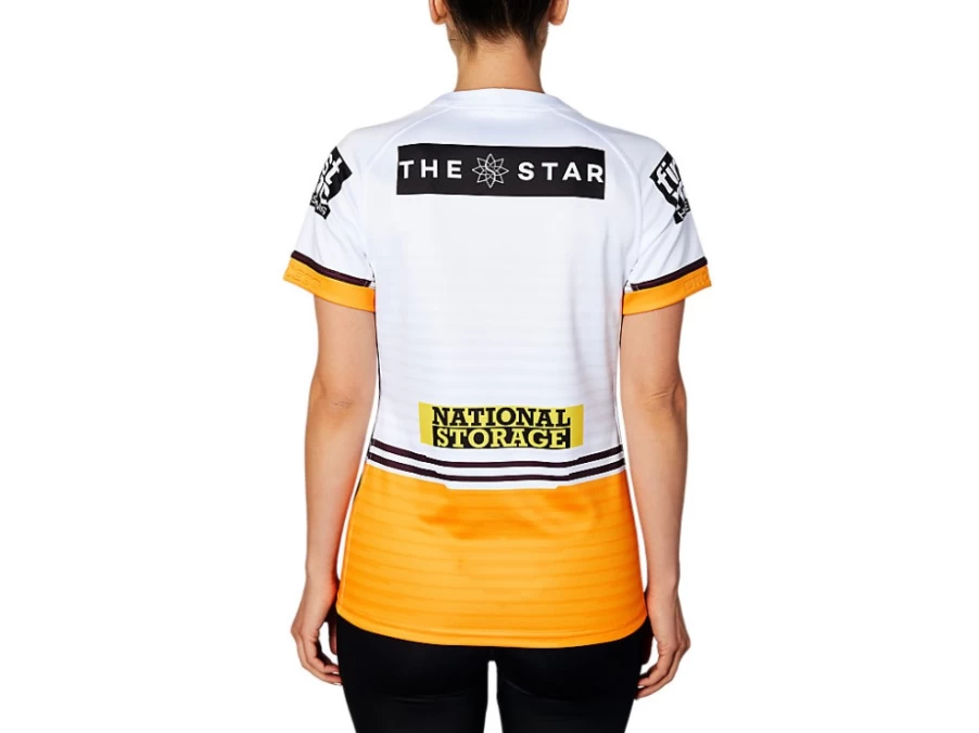 ASICS Women's Brisbane Broncos Replica Away Jersey - Brilliant White