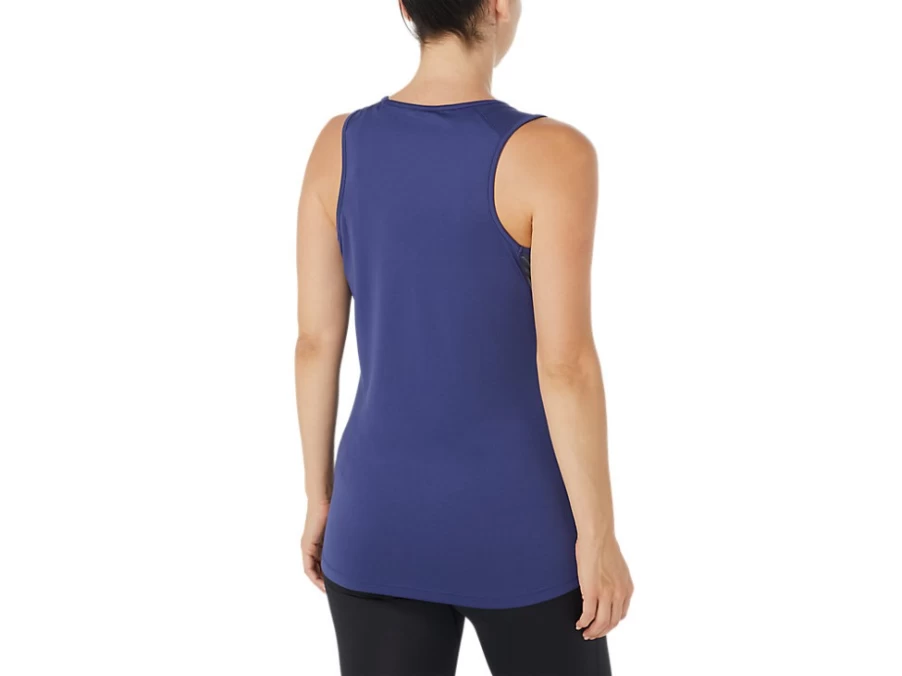 ASICS Women's Performance Singlet - Indigo Blue Athletic Tank Top for Running & Training