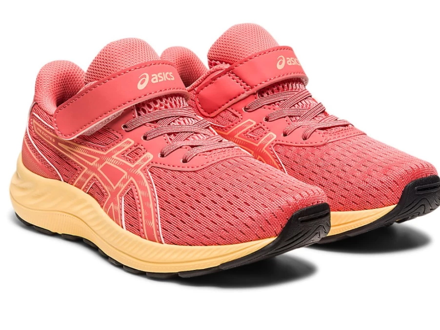 ASICS Kids Pre Excite 9 Ps Running Shoes in Papaya/Summer Dune