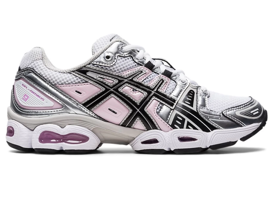 ASICS Women's Gel-Nimbus 9 Running Shoes - White/Black