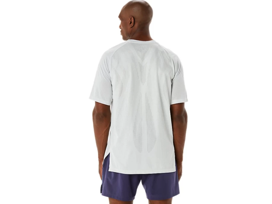 ASICS Men's Glacier Grey Jacquard Short Sleeve Active Top