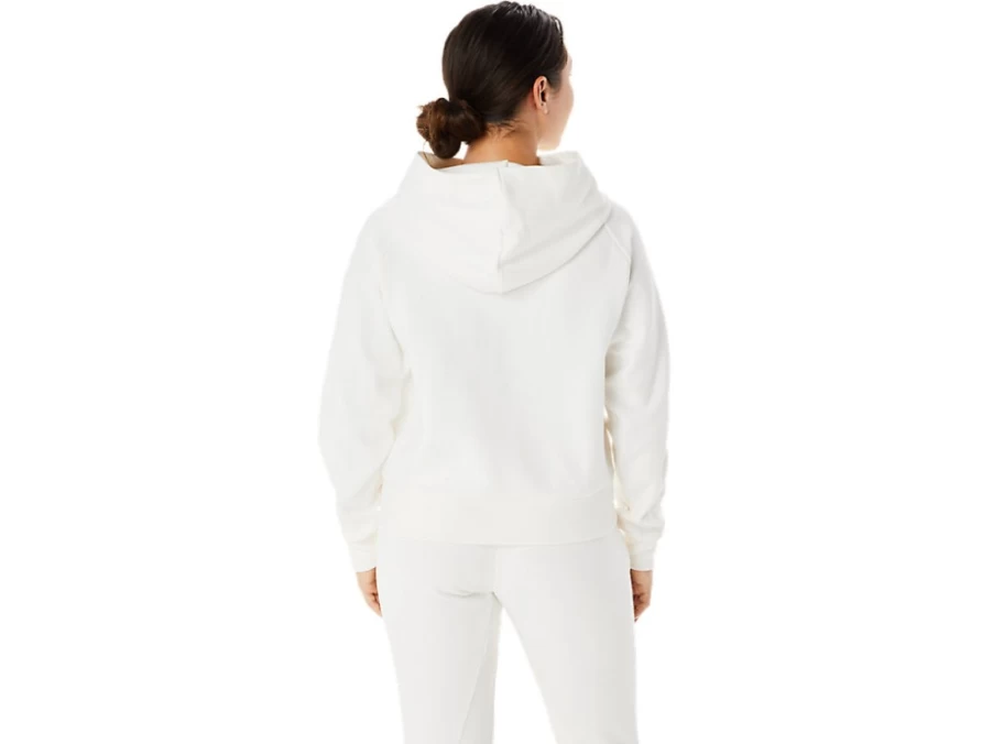 ASICS Women's Cream Mobility Knit Pullover Hoodie
