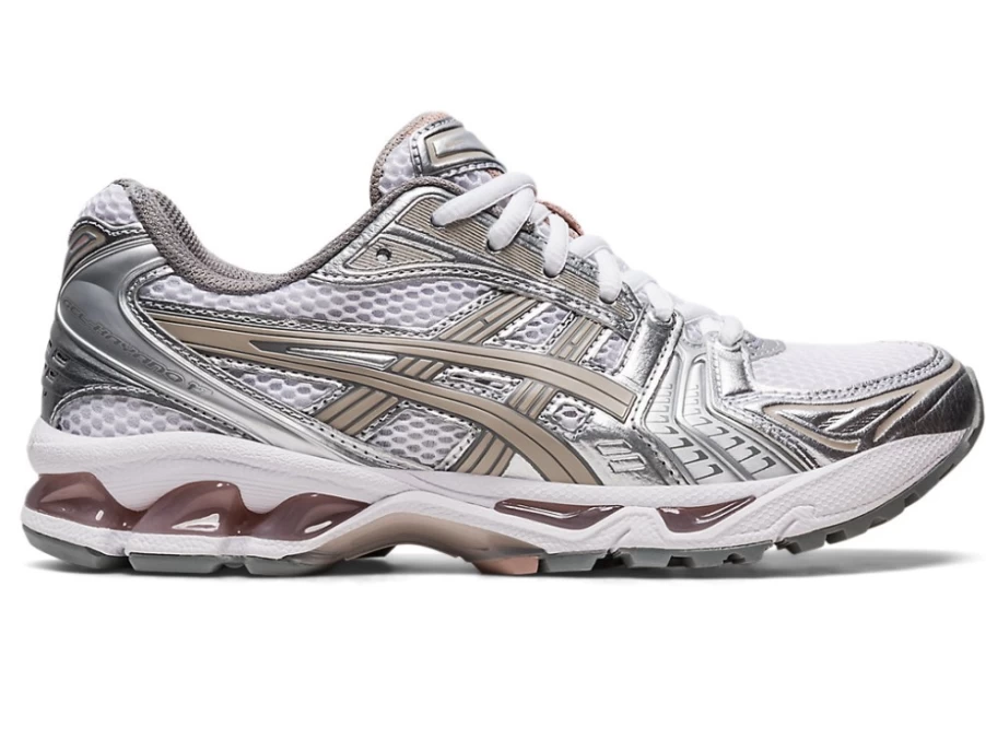 ASICS Gel-Kayano 14 Women's Running Shoes - White/Moonrock
