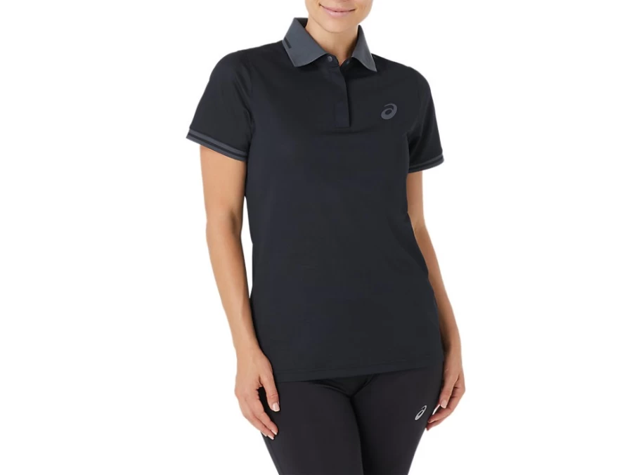 ASICS Women's Performance Polo Shirt in Performance Black