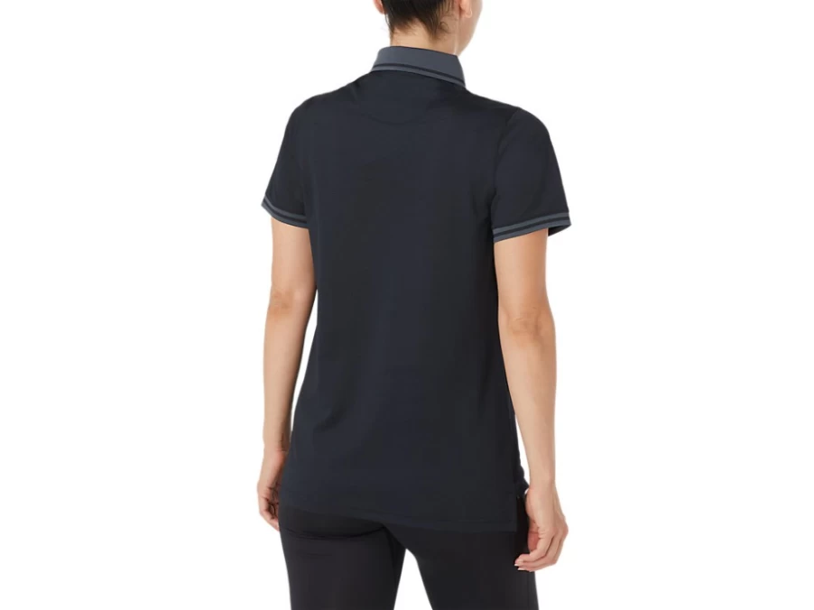 ASICS Women's Performance Polo Shirt in Performance Black