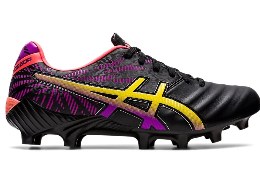 ASICS Men's Lethal Tigreor FF 2 Heat Seeker Soccer Cleats - Black/Vibrant Yellow