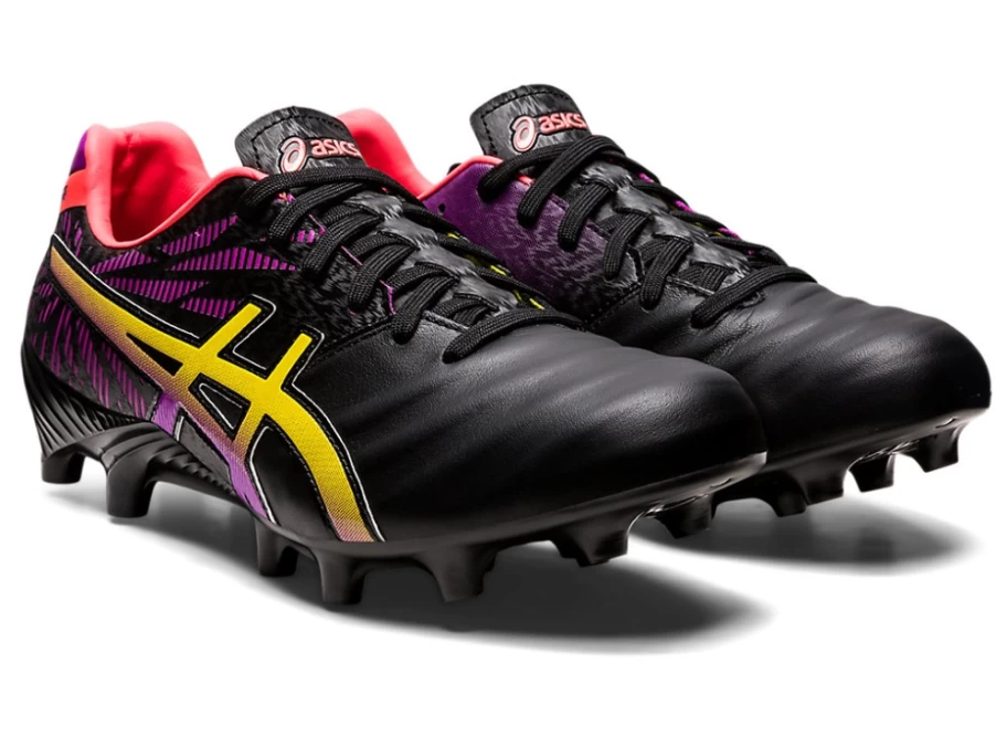 ASICS Men's Lethal Tigreor FF 2 Heat Seeker Soccer Cleats - Black/Vibrant Yellow