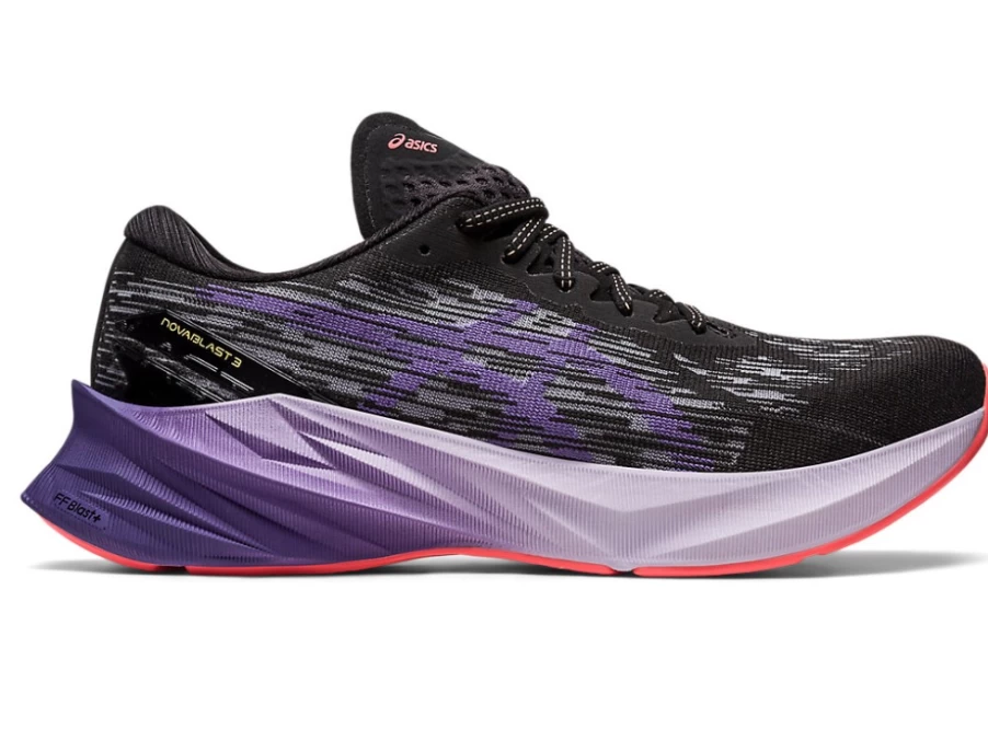 ASICS Women's Novablast 3 Running Shoes - Black/Dusty Purple