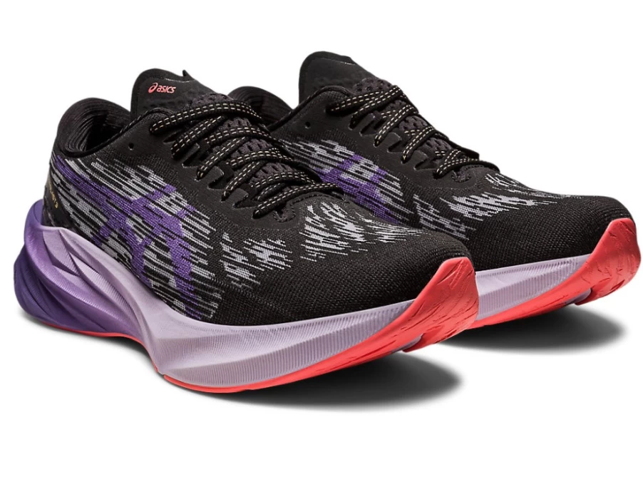 ASICS Women's Novablast 3 Running Shoes - Black/Dusty Purple