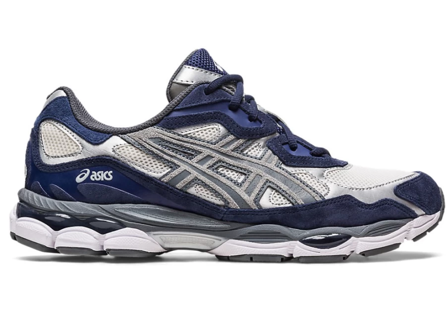 ASICS Gel-NYC Men's Running Shoes in Cream/Steel Grey - Cushioned Comfort & Stylish Design