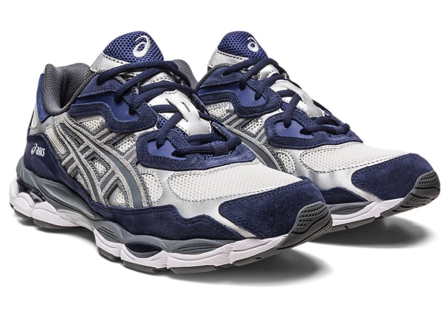 ASICS Gel-NYC Men's Running Shoes in Cream/Steel Grey - Cushioned Comfort & Stylish Design