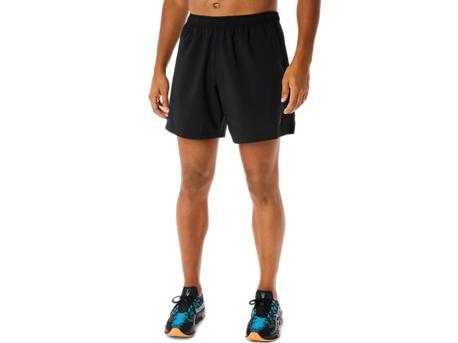 ASICS Men's 7 Inch Performance Black Woven Running Shorts