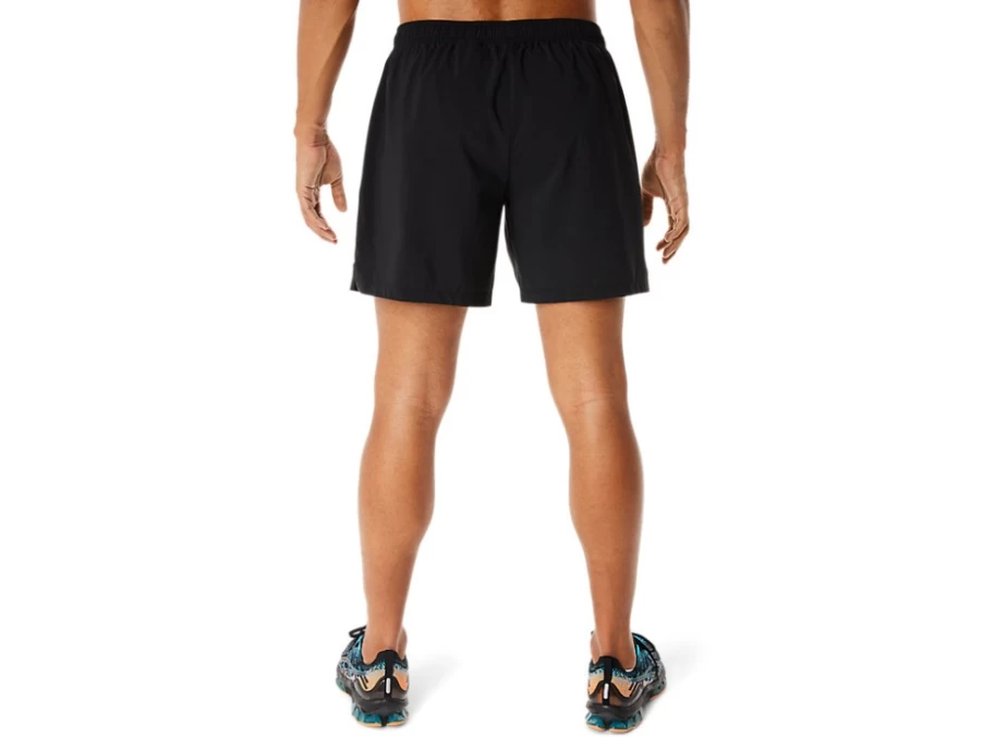 ASICS Men's 7 Inch Performance Black Woven Running Shorts
