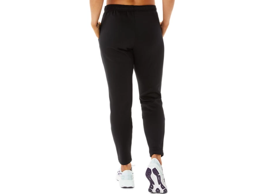 ASICS Women's Performance Black Brushed Knit Pants - Comfortable Athletic Lounge Wear