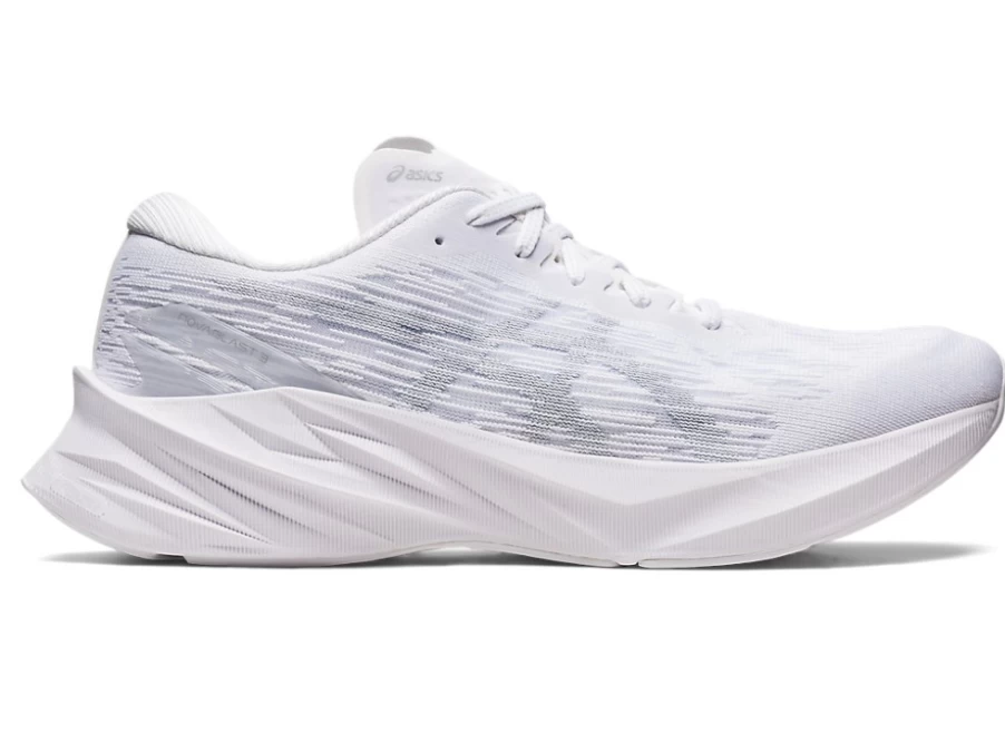 ASICS Novablast 3 Men's Running Shoes - White/Piedmont Grey