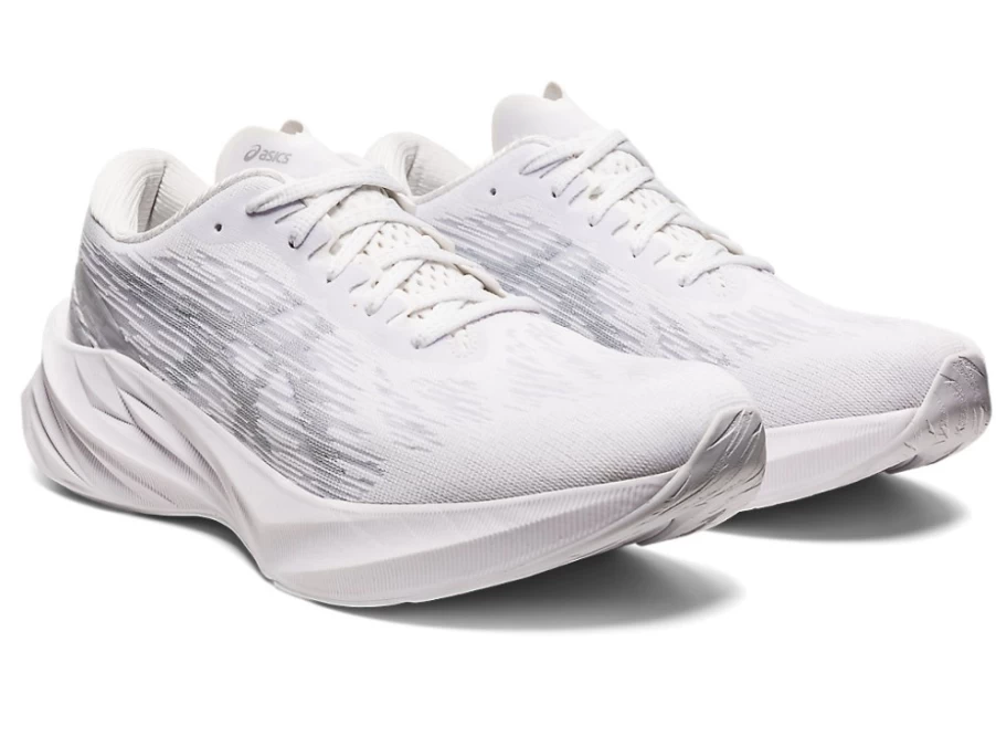 ASICS Novablast 3 Men's Running Shoes - White/Piedmont Grey