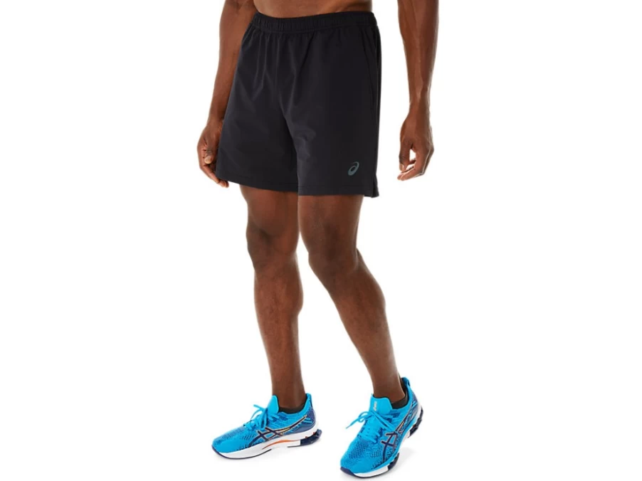 ASICS Men's Hybrid 7-Inch Performance Black Running Shorts