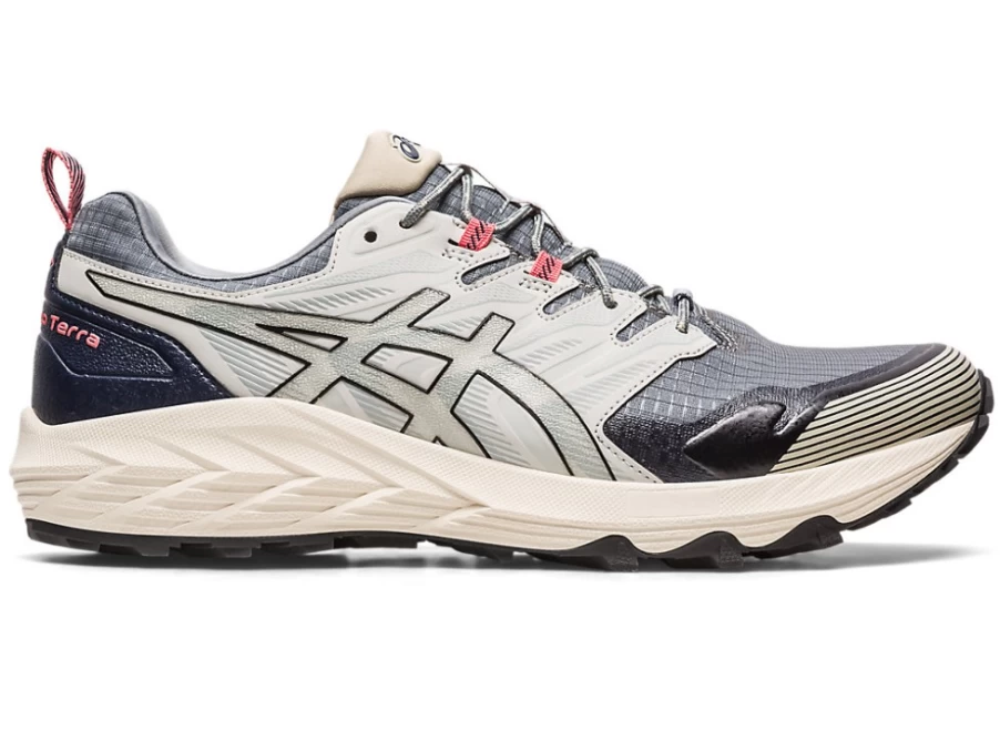 ASICS Gel-Trabuco Terra SPS Trail Running Shoes for Men - Stone Grey/Midnight