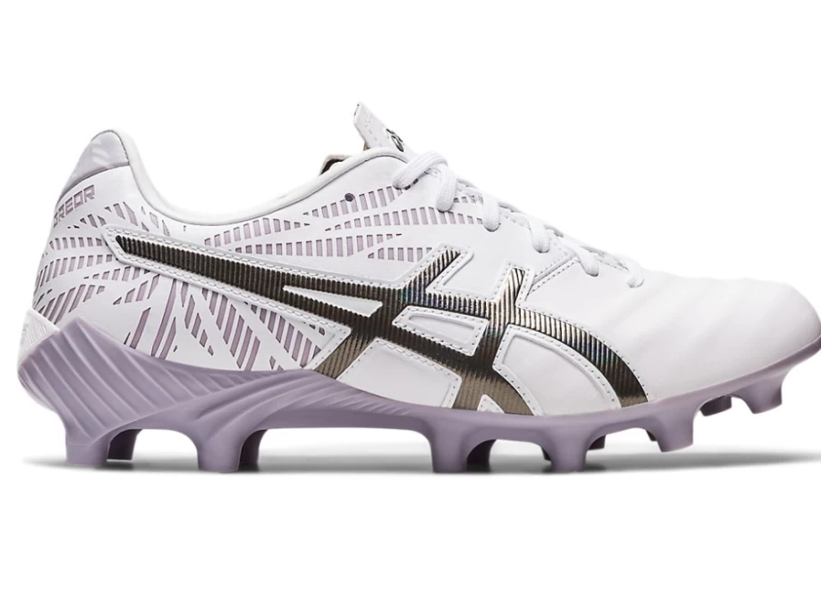 ASICS Women's Lethal Tigreor FF 2 Soccer Cleats in White/Gunmetal