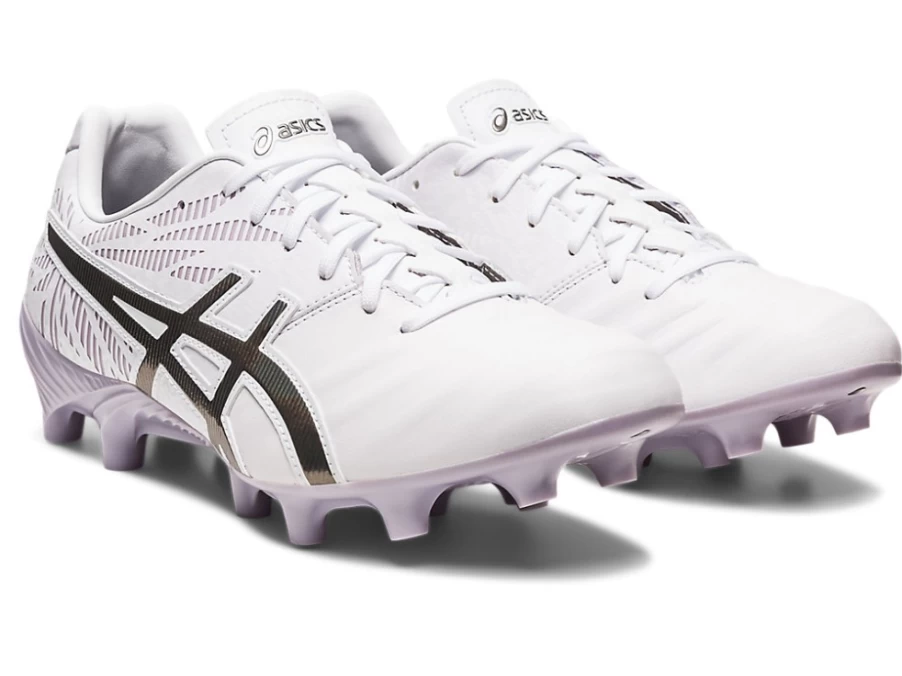 ASICS Women's Lethal Tigreor FF 2 Soccer Cleats in White/Gunmetal