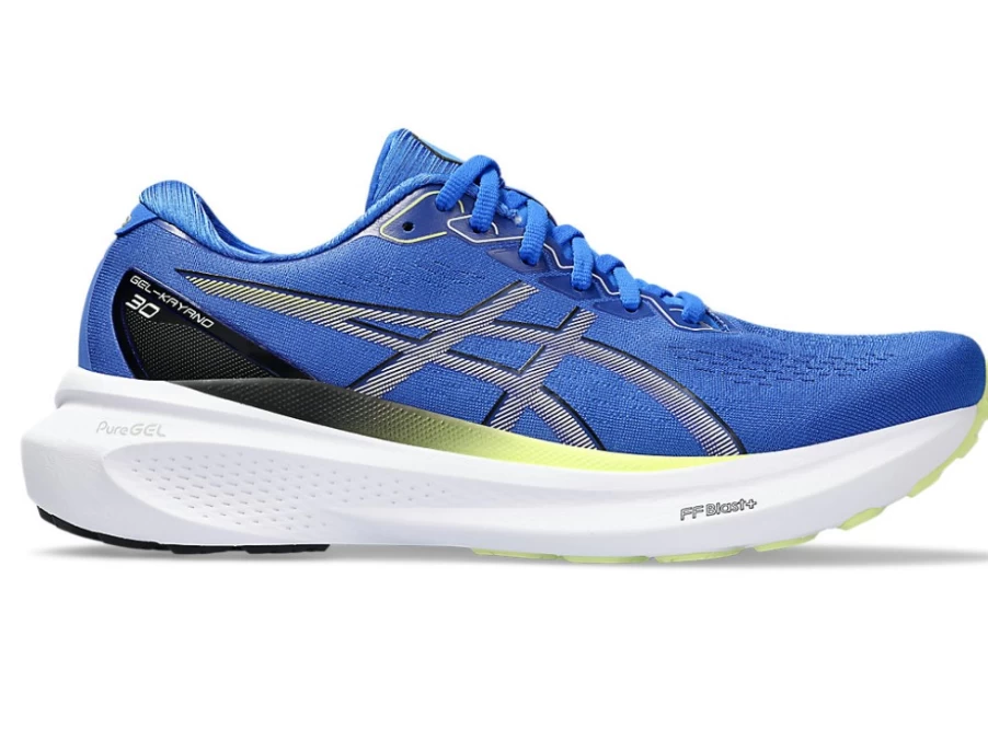 ASICS Gel-Kayano 30 Men's Running Shoes - Illusion Blue/Glow Yellow - Stability & Cushioning