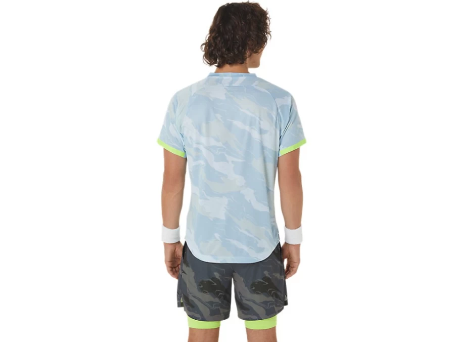 ASICS Men's Match Graphic Short Sleeve T-Shirt in Soft Sky