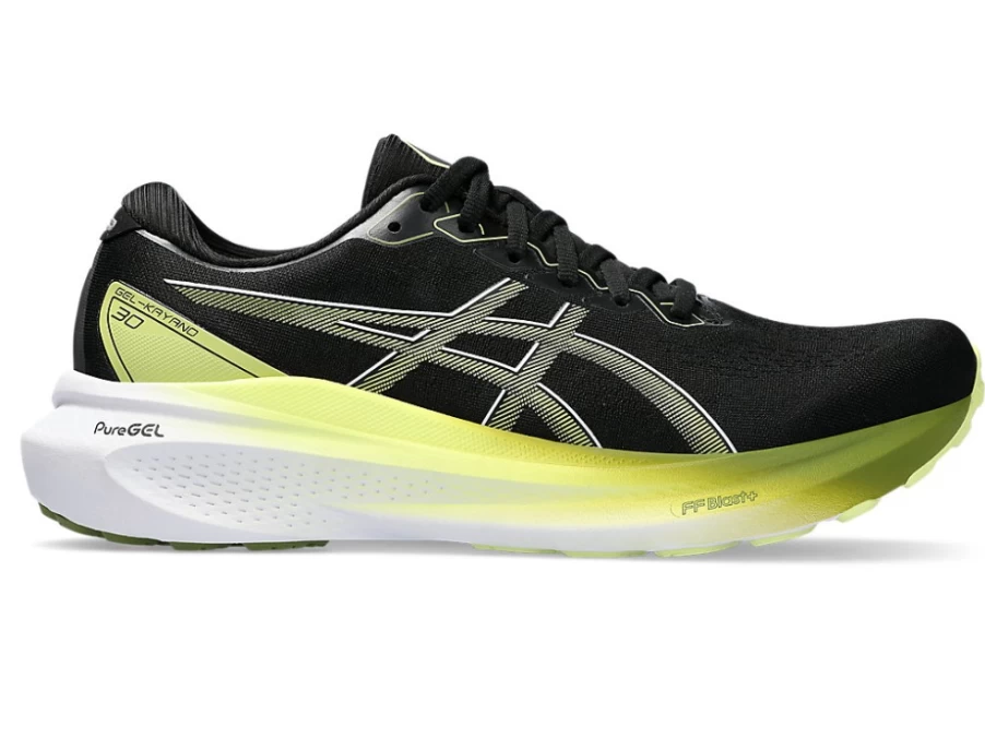 ASICS Gel-Kayano 30 Men's Running Shoes - Black/Glow Yellow