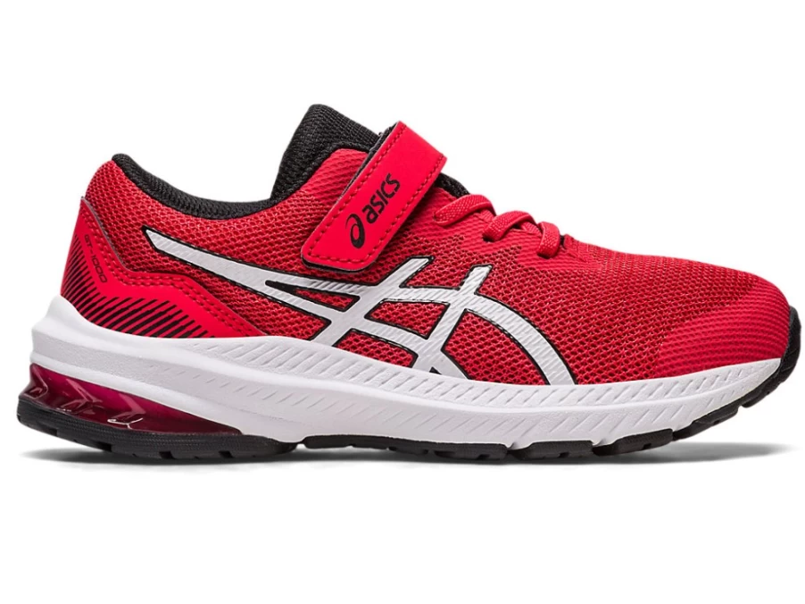 ASICS GT-1000 11 Kids' Running Shoes - Electric Red/White