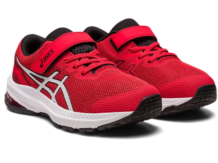 ASICS GT-1000 11 Kids' Running Shoes - Electric Red/White