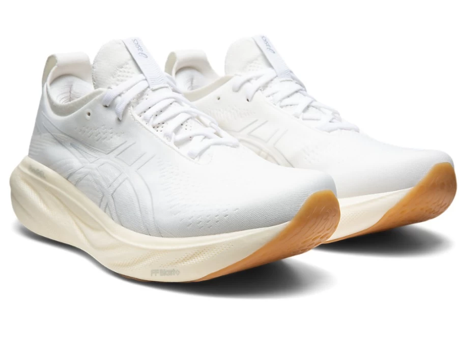 ASICS Gel-Nimbus 25 Men's Running Shoes - White/White - Premium Cushioning for Comfort & Support