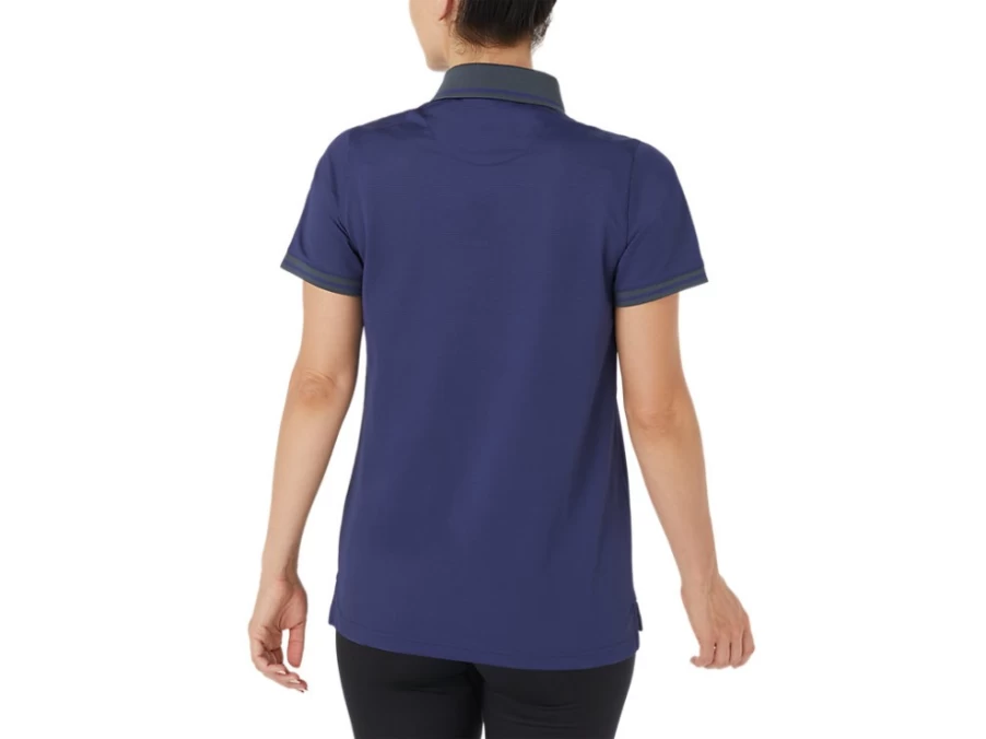 ASICS Women's Performance Polo Shirt in Indigo Blue