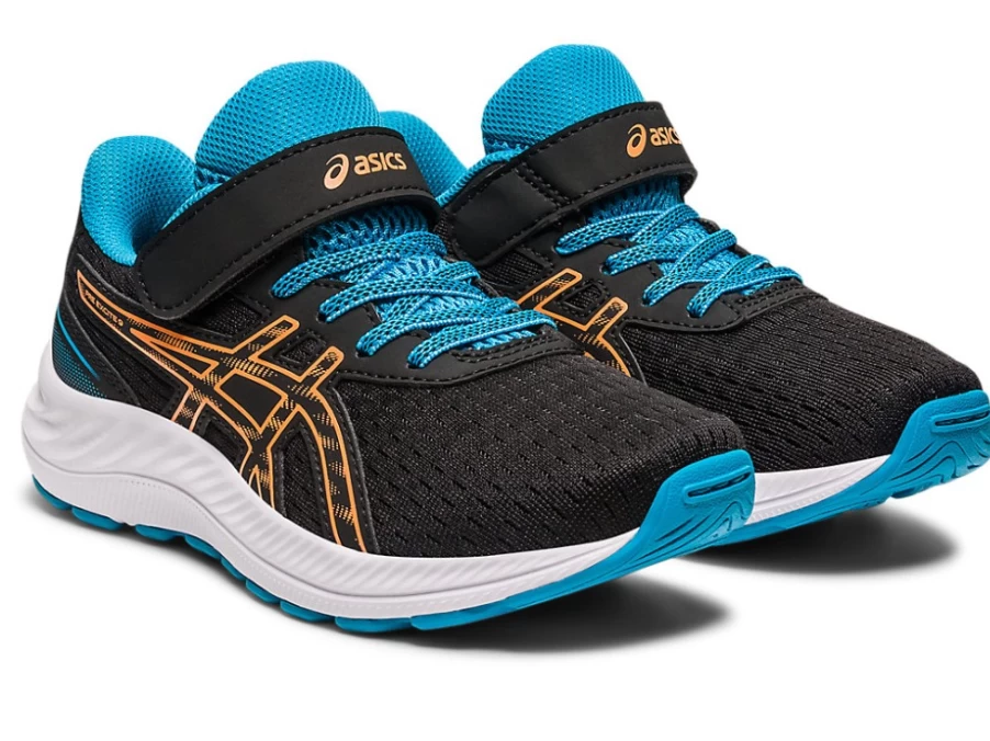 ASICS Kids Pre Excite 9 PS Running Shoes - Black/Sun Peach