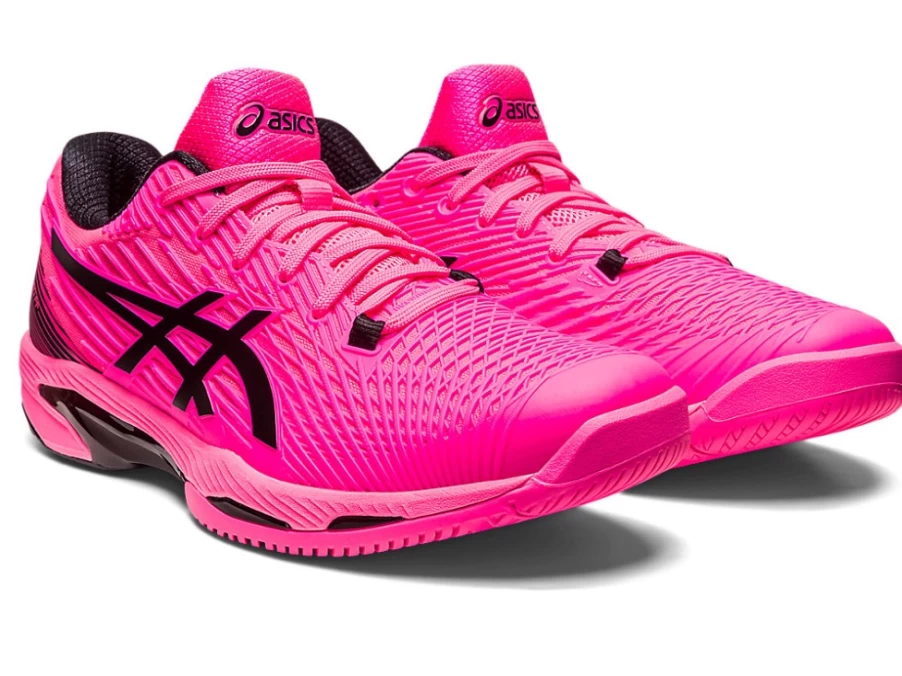 ASICS Solution Speed FF 2 Men's Tennis Shoes for Hardcourt - Hot Pink/Black
