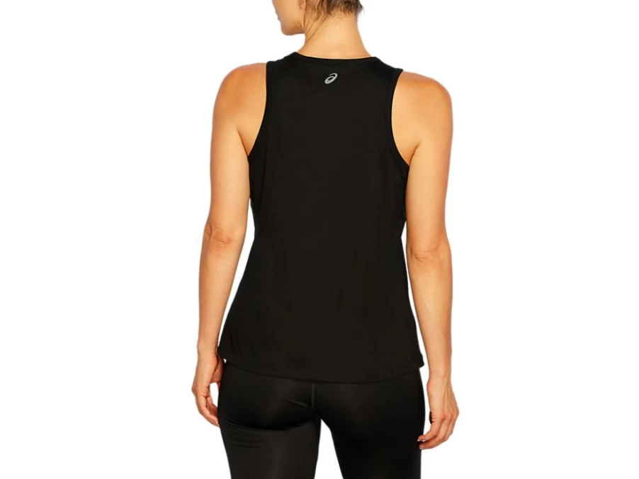 ASICS Women's Performance Black Logo Tank Top