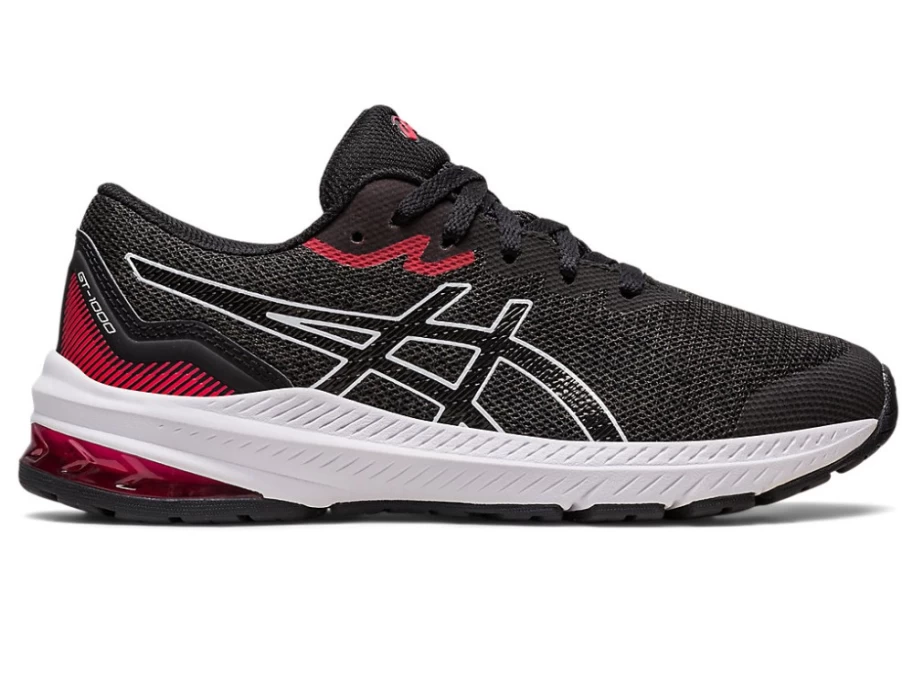 ASICS GT-1000 11 GS Kids Running Shoes - Black/Electric Red