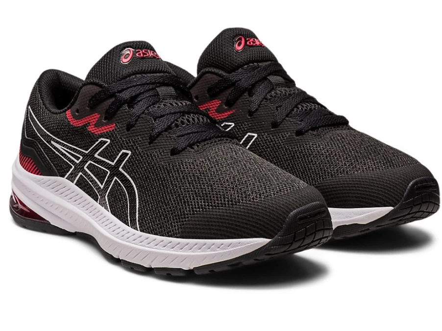 ASICS GT-1000 11 GS Kids Running Shoes - Black/Electric Red