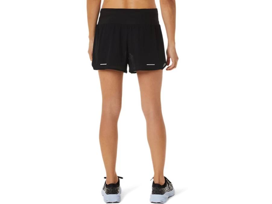 ASICS Womens Ventilate 2-N-1 3.5 Inch Short in Performance Black - Breathable Running Shorts
