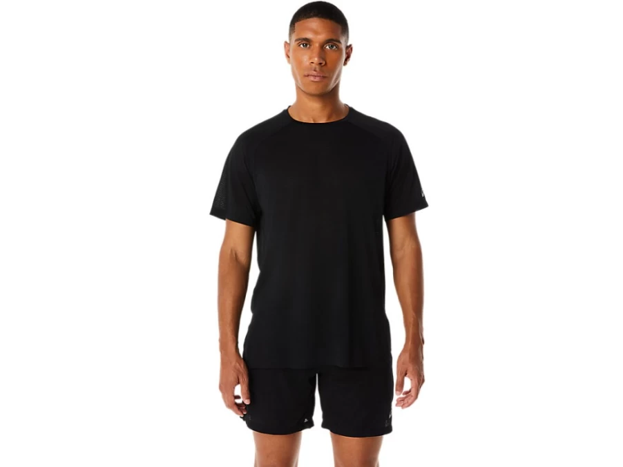 ASICS Men's Performance Black Actibreeze Short Sleeve Top