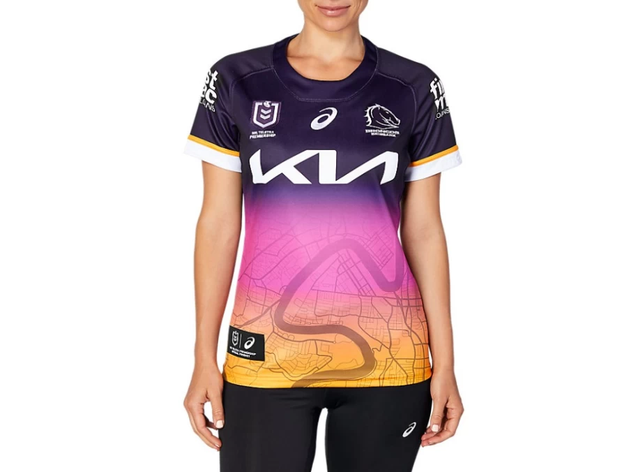 ASICS Wa Dark Purple Women's Brisbane Broncos Alternate City Replica Jersey