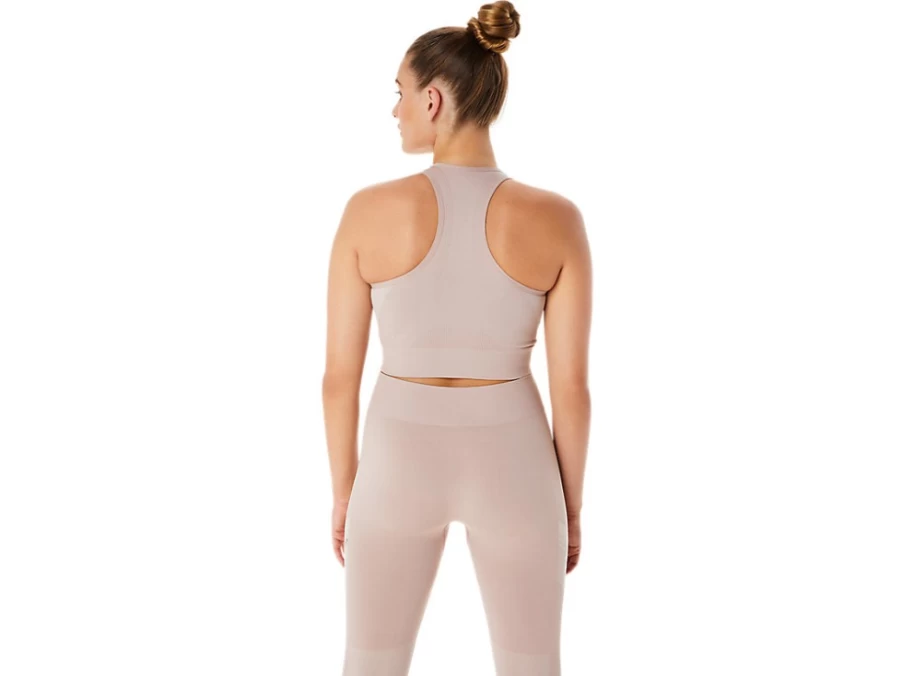 ASICS Womens Nagino Flex Seamless Bra in Fawn - Comfortable Supportive Sports Bra
