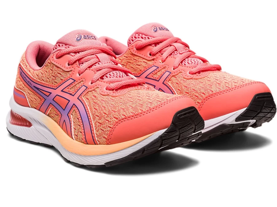 ASICS Kids Gel-Cumulus 24 GS Running Shoes in Papaya/Dusty Purple