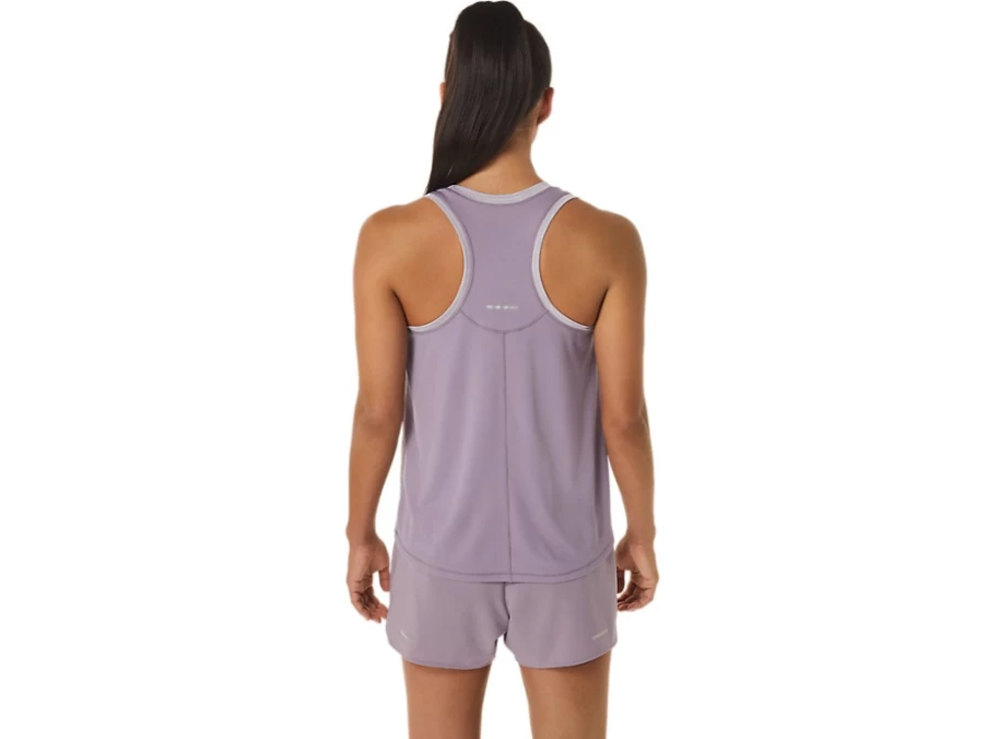 ASICS Women's Race Tank Top - Violet Quartz/Summer Dune - Lightweight Running Shirt