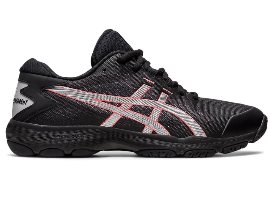 ASICS Gel-Netburner Academy 9 Women's Tennis Shoes - Black/Pure Silver