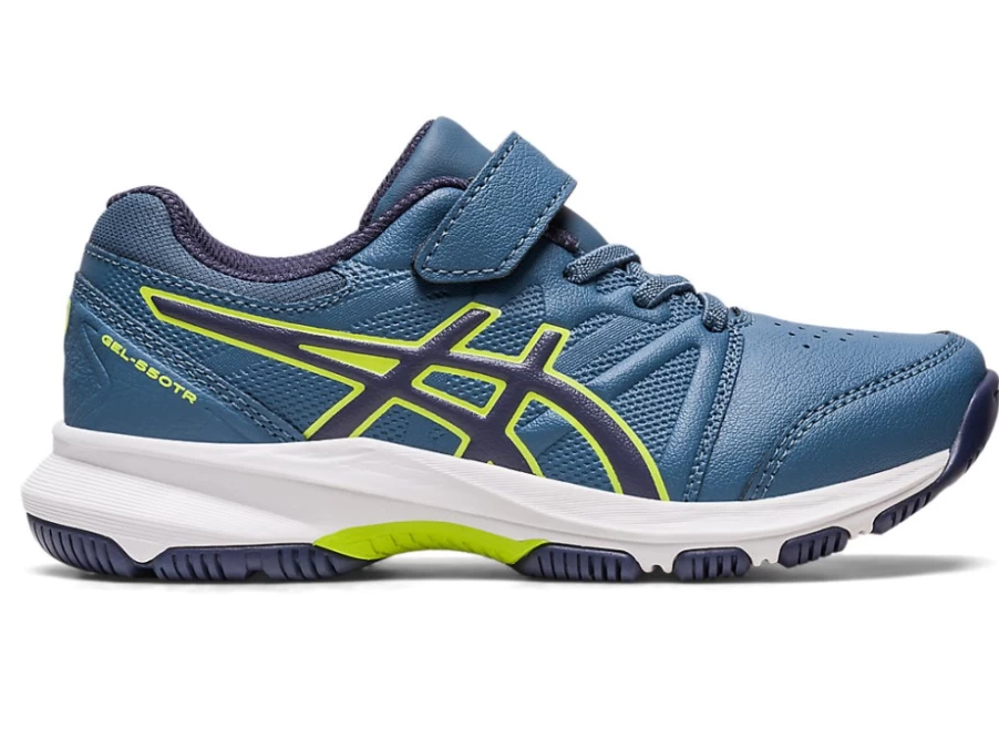 ASICS Kids Gel-550Tr Ps Running Shoes in Steel Blue/Indigo Fog