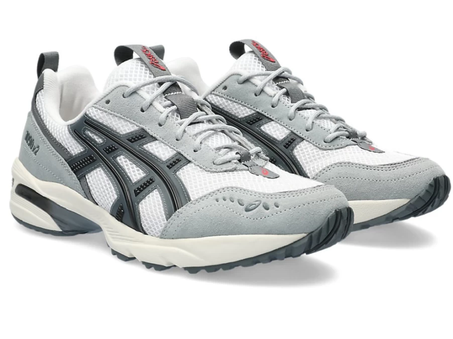 ASICS Gel-1090V2 Men's Running Shoes in White/Steel Grey